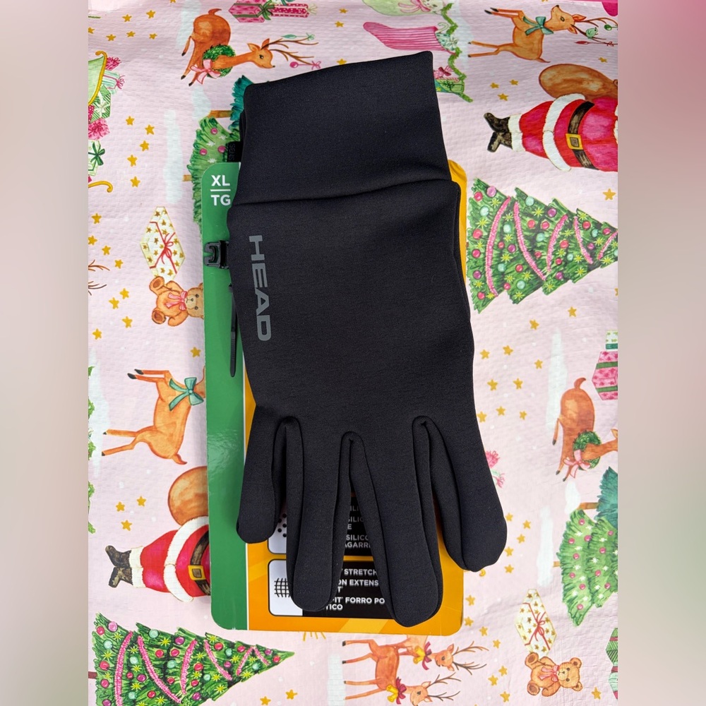 ❤️HEAD Touchscreen Running Gloves - Black New with tag Size XL - Picture 4 of 5